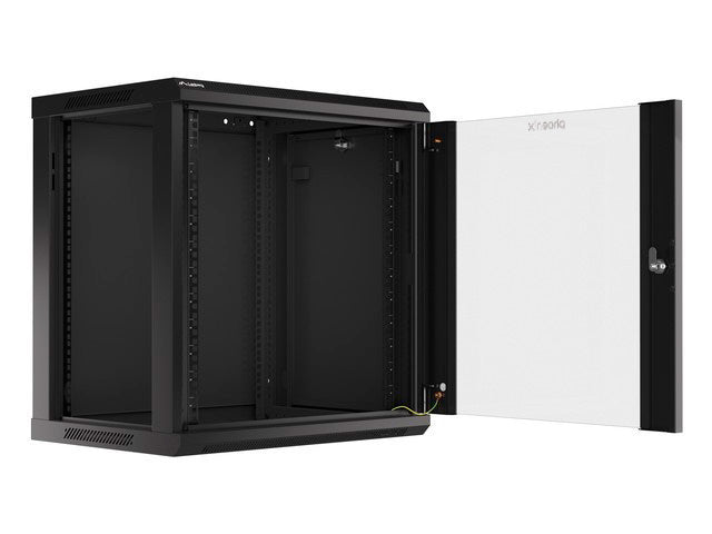 Armario rack phoenix 12u 600x450x640 auto - ensamblado 19'' hasta 60 kg negro