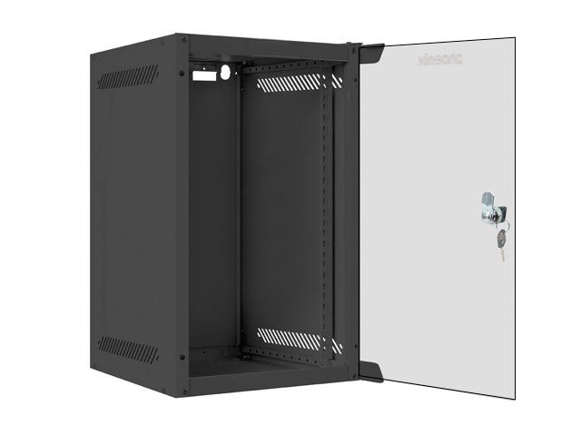 Armario rack phoenix 9u 280x310x470 mural 10'' hasta 20 kg negro