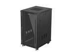 Armario rack phoenix 22u 600x800 de pie servidor 19'' hasta 1000 kg negro