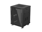 Armario rack phoenix 15u 600x600 de pie servidor 19'' hasta 1000 kg negro