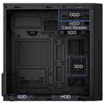 Caja ordenador Coolbox m680 mATX negra