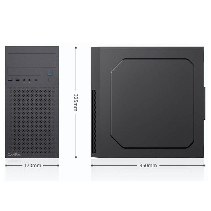 Caja ordenador Coolbox m680 mATX negra