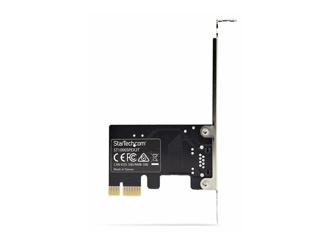Tarjeta de red startech st1000spex2t RJ45 pci express