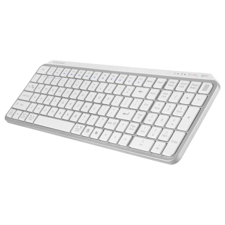 Teclado mars gaming mksilenkeyswfr inalambrico blanco frances
