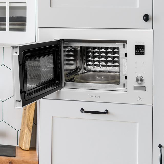Microondas encastrable con grill Cecotec grandheat 2090 built - in touch white 1200w 21l