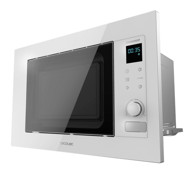 Microondas encastrable con grill Cecotec grandheat 2090 built - in touch white 1200w 21l