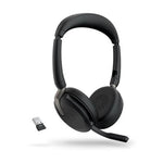 Auriculares Jabra evolve2 65 flex uc stereo inalambrico negro