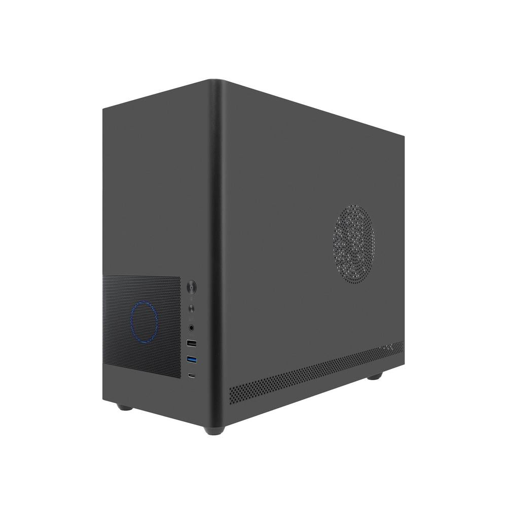 Caja ordenador Coolbox mp2 frontal rejilla mATX negro USB 3.2