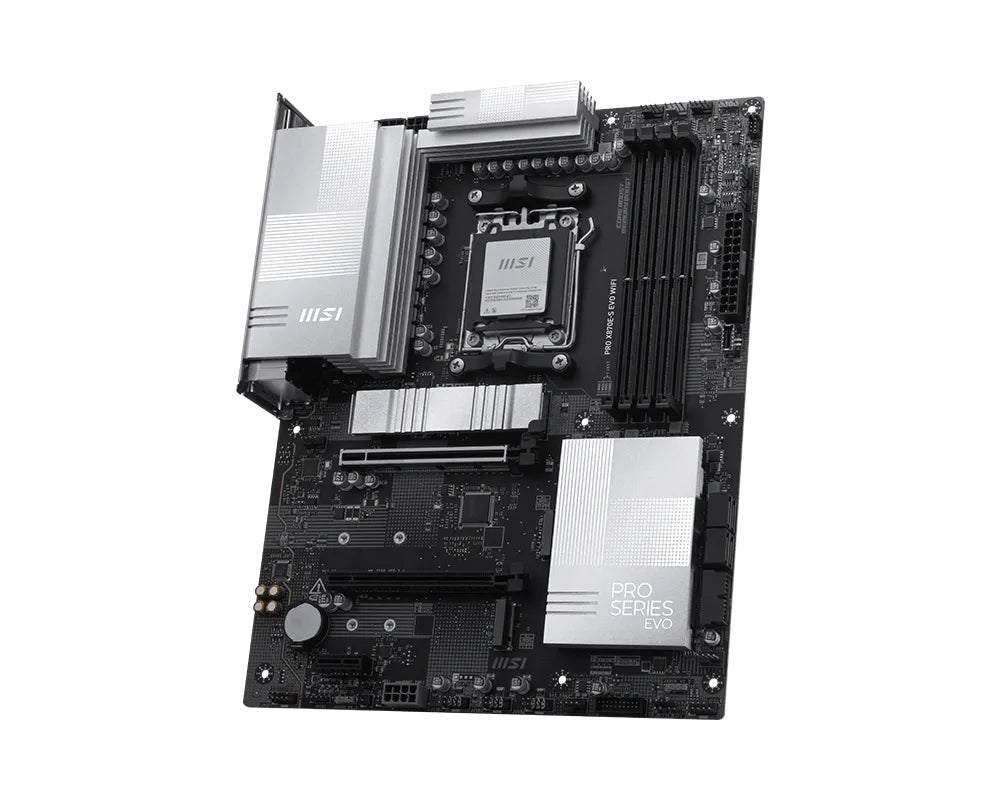 Placa base MSI pro x870e - s evo WiFi am5 ATX · 4x DDR5