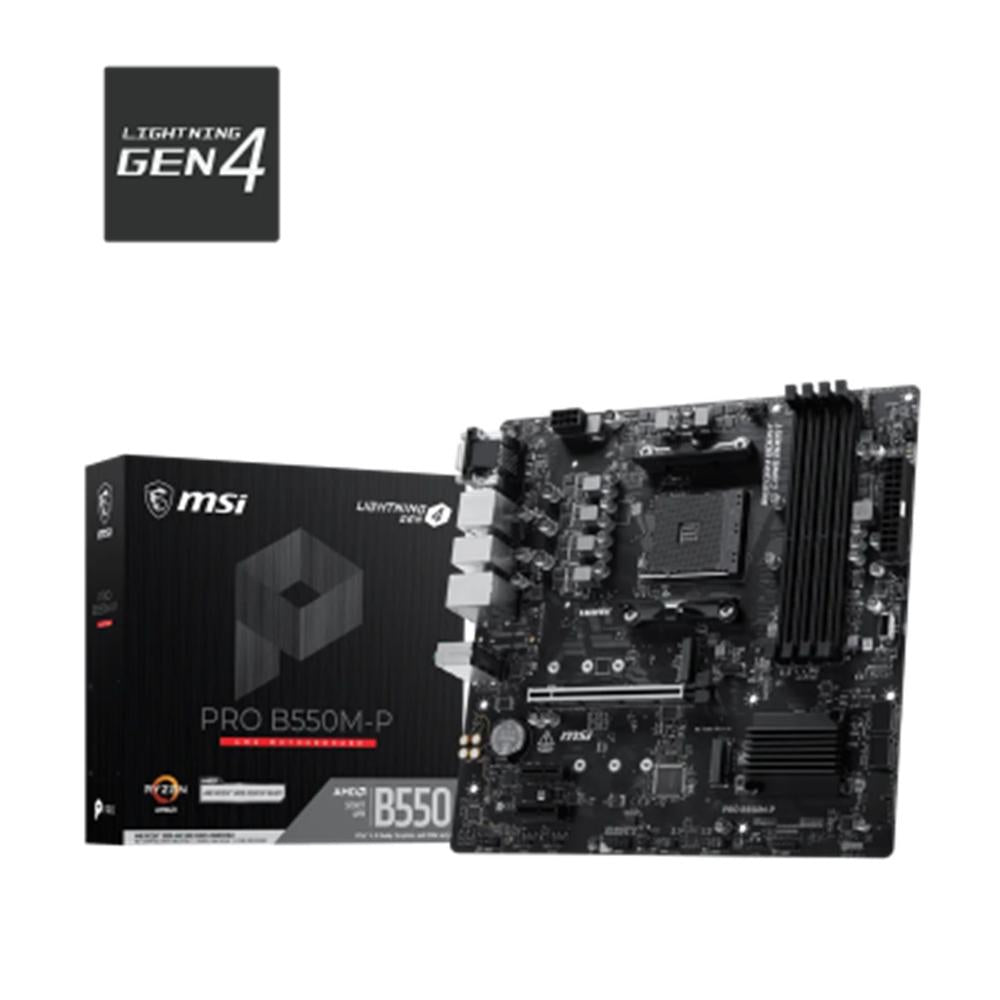 Placa base MSI b550m - p mATX am4 · 4x DDR4