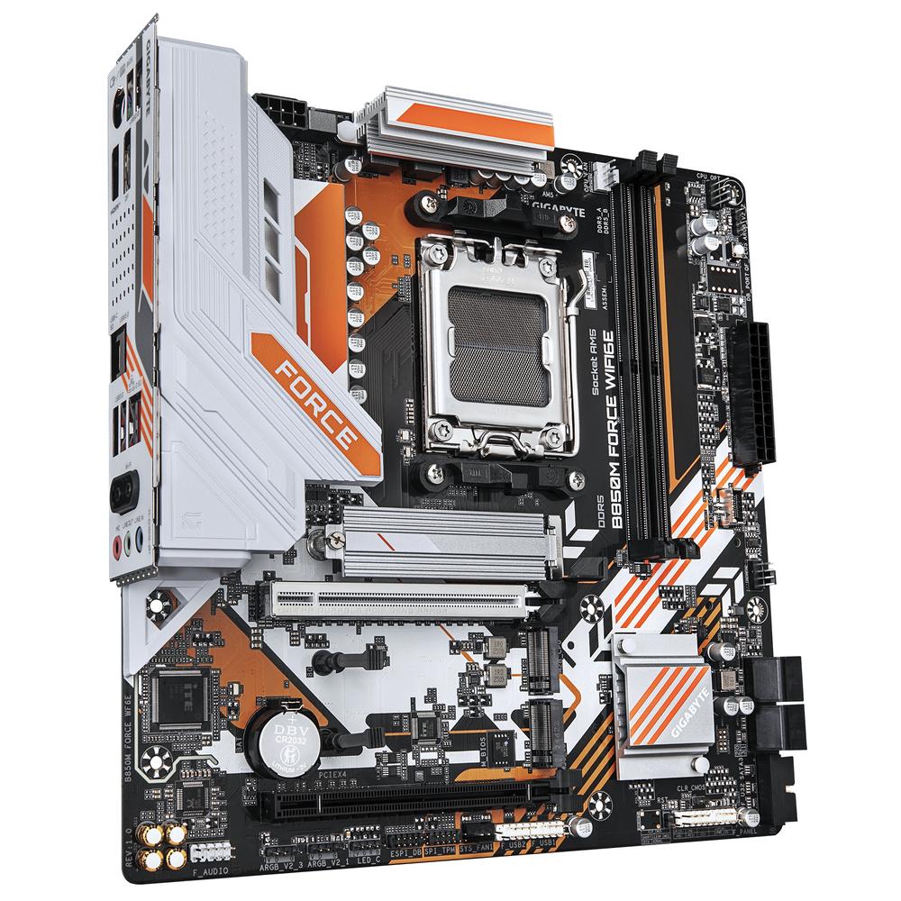 Placa Gigabyte b850m force wifi6e am5 mATX · 2x DDR5