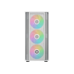 Caja ordenador gaming cooler master masterbox 600 ATX argb cristal templado blanco
