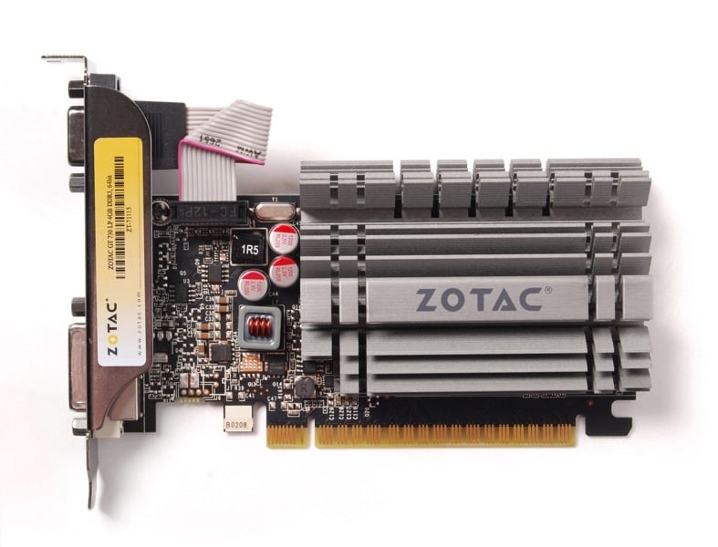 Tarjeta grafica Zotac gt 730 zone edition 4GB ddr3 · dl - dvi · HDMI · vga