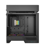 Caja ordenador gaming Deepcool cl6600 wh ATX RGB cristal templado negra y madera