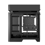 Caja ordenador gaming Deepcool cl6600 wh ATX RGB cristal templado negra y madera