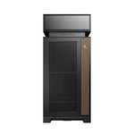 Caja ordenador gaming Deepcool cl660 ATX argb cristal templado negra y madera