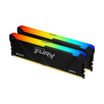 Memoria ram DDR4 32GB 2x16gb Kingston - 3600mt - s - fury beast RGB - cl18