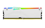 Memoria ram DDR5 16GB Kingston - 6000mt - s - fury beast RGB - cl30 - blanco