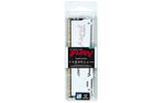Memoria ram DDR5 16GB Kingston - 6000mt - s - fury beast RGB - cl30 - blanco