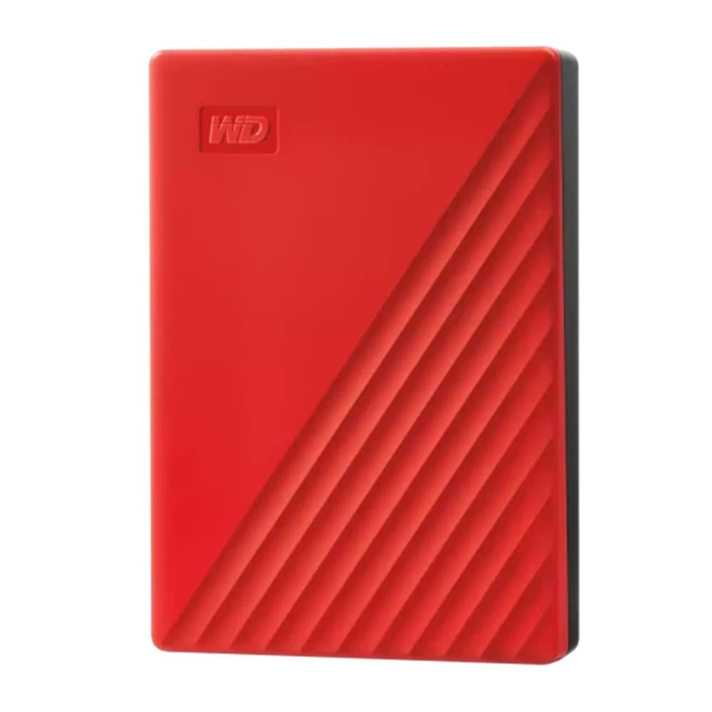 Disco duro externo HDD wd western digital 6TB my passport 2.5 pulgadas USB 3.2 rojo