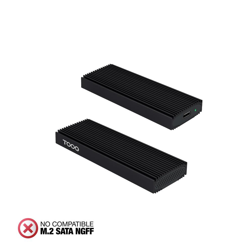 Carcasa disco duro TooQ tqe - 2230b para SSD M.2 USB tipo c negra