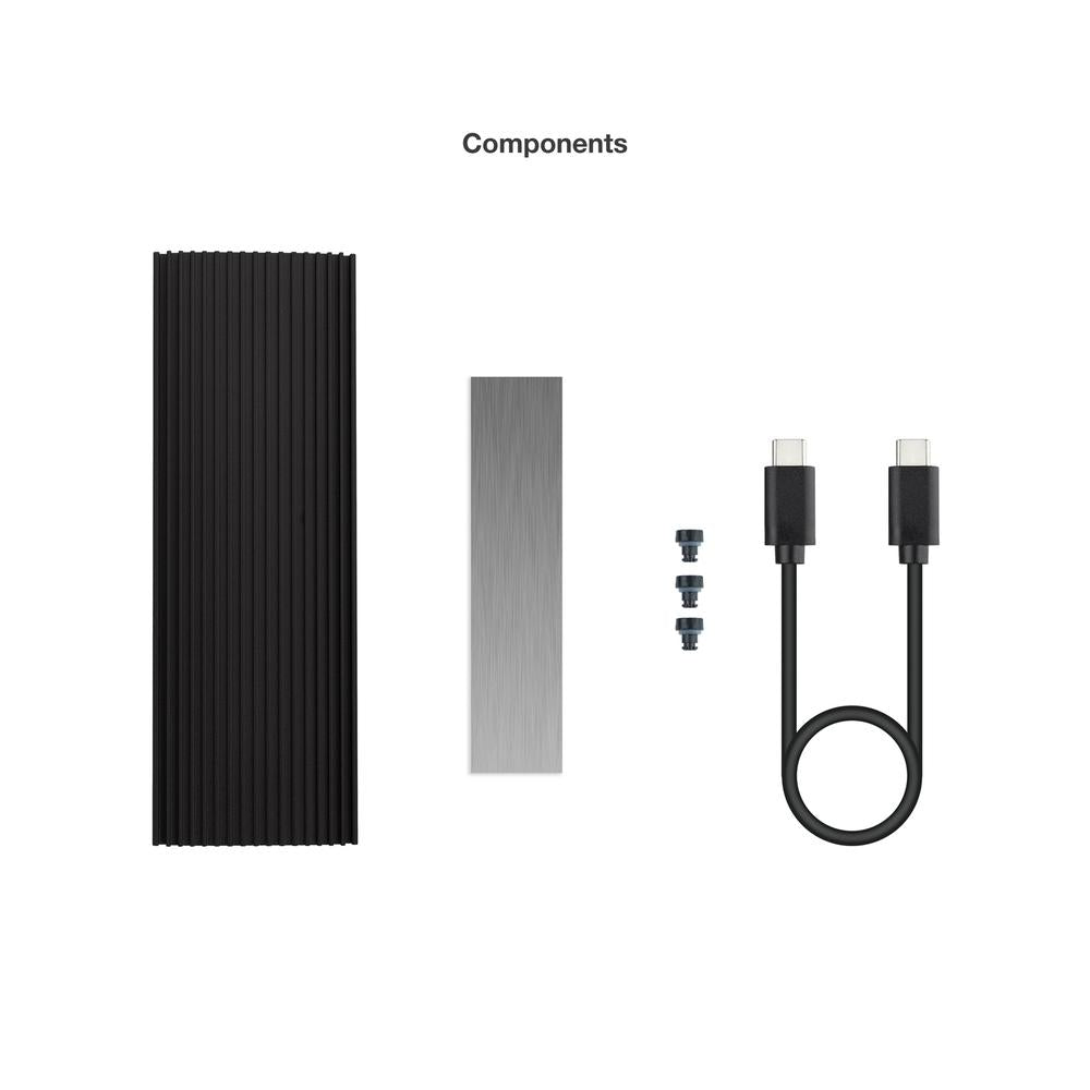 Carcasa disco duro TooQ tqe - 2230b para SSD M.2 USB tipo c negra