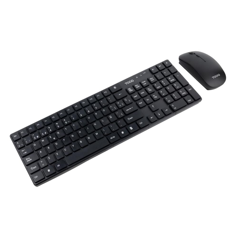 Kit teclado + raton TooQ tqkmw - 3102 - b rf inalambrico negro