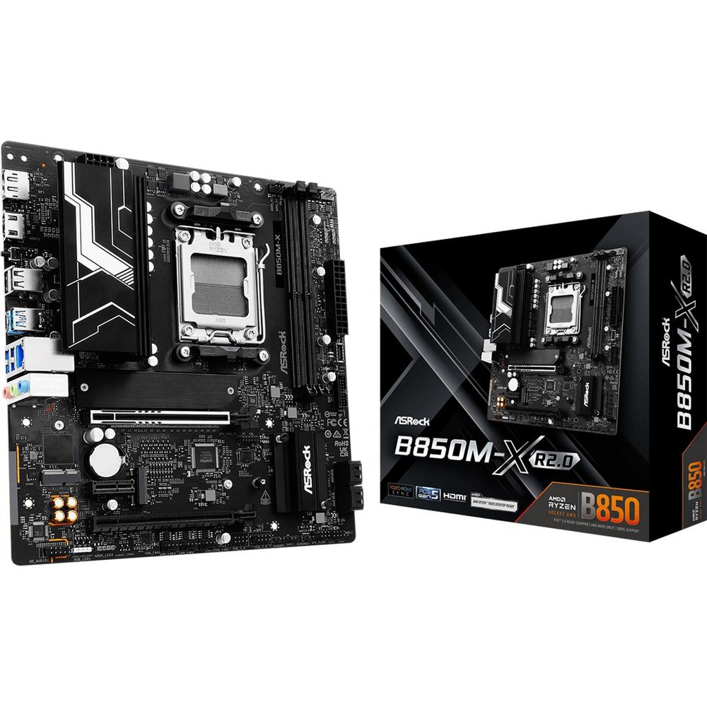 Placa base Asrock b850m - x r2.0 am5 mATX · 2x DDR5