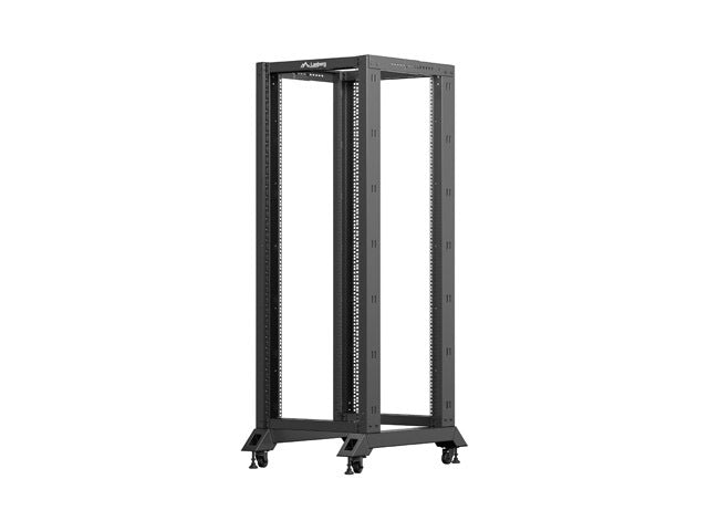 Armario Lanberg abierto rack 19 pulgadas 32u 600x800 negro