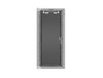 Armario Lanberg mural 10 pulgadas 12u · 280x310 flat pack gris puerta cristal