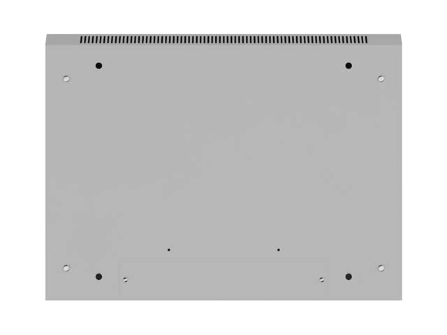 Armario Lanberg mural rack 19 pulgadas 9u · 600x450 flat pack v2 puerta cristal gris