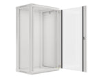 Armario Lanberg mural rack 19 pulgadas 22u - 600x450 flat pack v2 gris