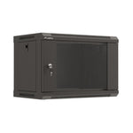 Armario Lanberg mural rack 19 pulgadas 6u · 540x350 flat pack negro puerta cristal