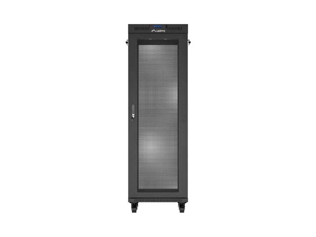Armario Lanberg rack 19 pulgadas 37u · 600x600 flat pack puerta perforada con lcd