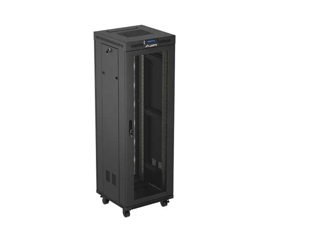 Armario Lanberg rack 19 pulgadas 37u · 600x600 flat pack puerta perforada con lcd
