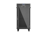 Armario Lanberg rack 19 pulgadas 22u · 600x600 flat pack puerta cristal con lcd negro