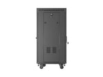 Armario Lanberg rack 19 pulgadas 22u · 600x600 flat pack puerta cristal con lcd negro