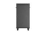 Armario Lanberg rack 19 pulgadas 22u · 600x600 flat pack puerta cristal con lcd negro