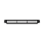 Phoenix patch panel vacio para rack de 24 puertos categoria 6 1u