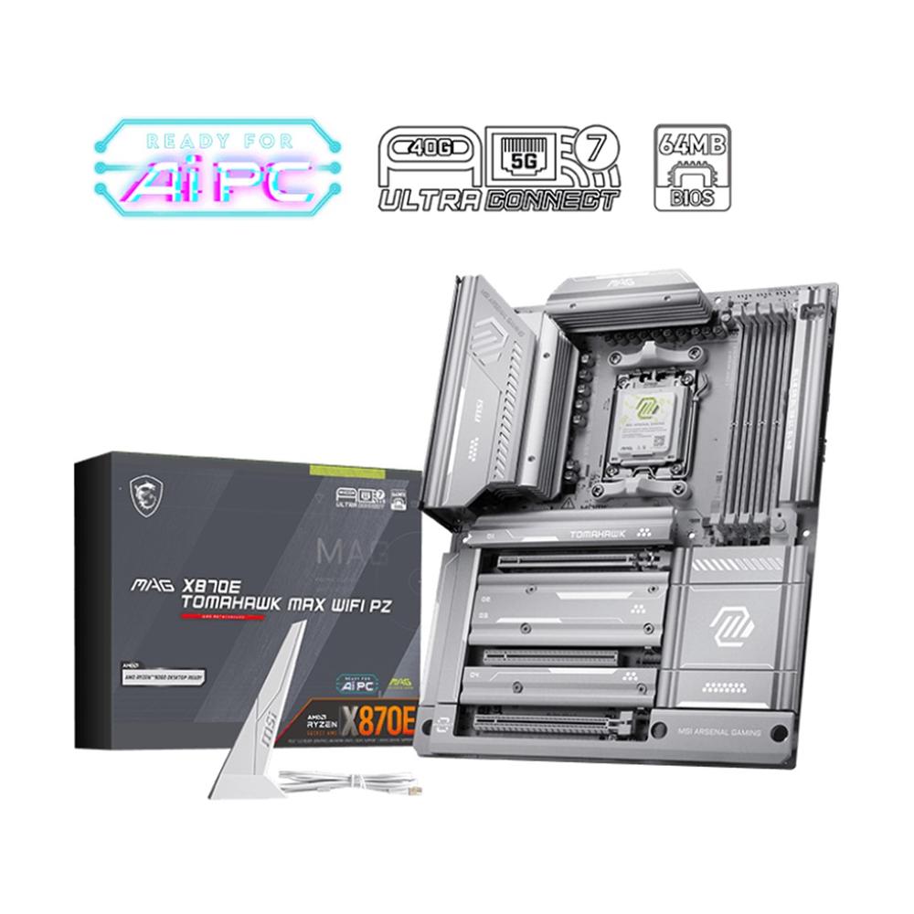Placa base MSI mag x870e tomahawk max WiFi am5 ATX · 4x DDR5