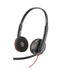 Auriculares Poly blackwire 3220 estéreo USB - c + adaptador USB - c - a