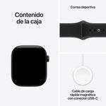 Smartwatch Apple watch s12 GPS + cell 42mm black sport band · s - m