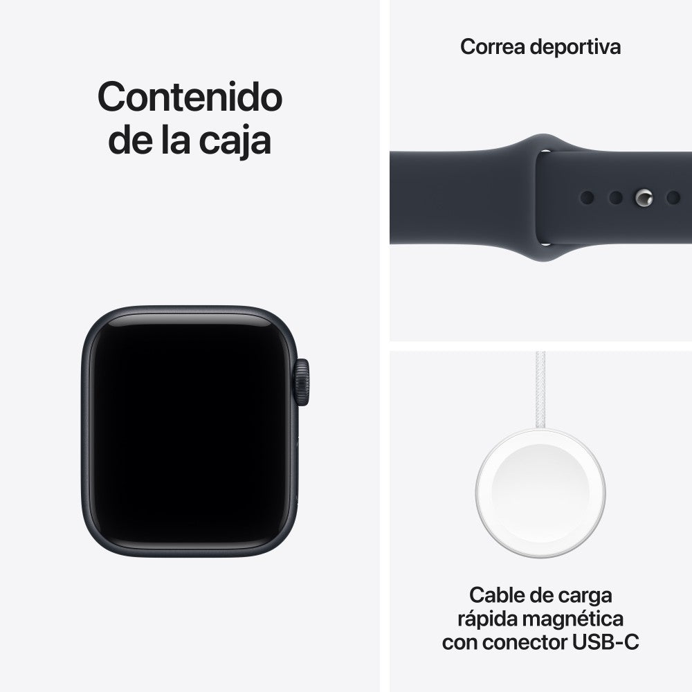 Smartwatch Apple watch se 3 GPS 40mm midnight aluminium case with navy blue sport band m - l