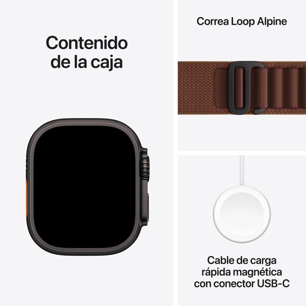 Smartwatch Apple watch u4 gps+cell 49mm black titanium case with burgundy alpine loop l