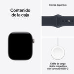 Smartwatch Apple watch s12 GPS 42mm space grey aluminium case with navy blue sport band s - m