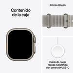 Smartwatch Apple watch u4 gps+cell 49mm natural titanium case with translucent grey ocean band