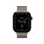 Smartwatch Apple watch s12 GPS + cell 42mm natural titanium milanese loop