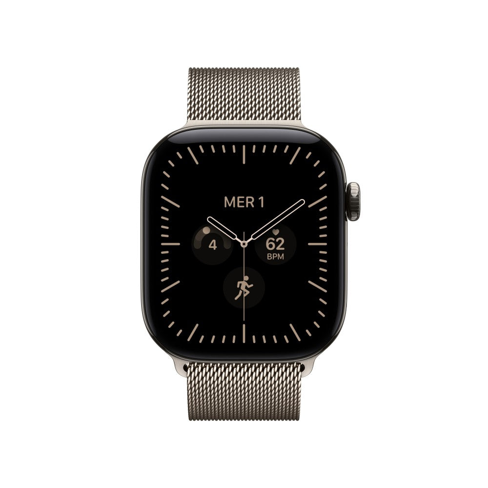Smartwatch Apple watch s12 GPS + cell 42mm natural titanium milanese loop