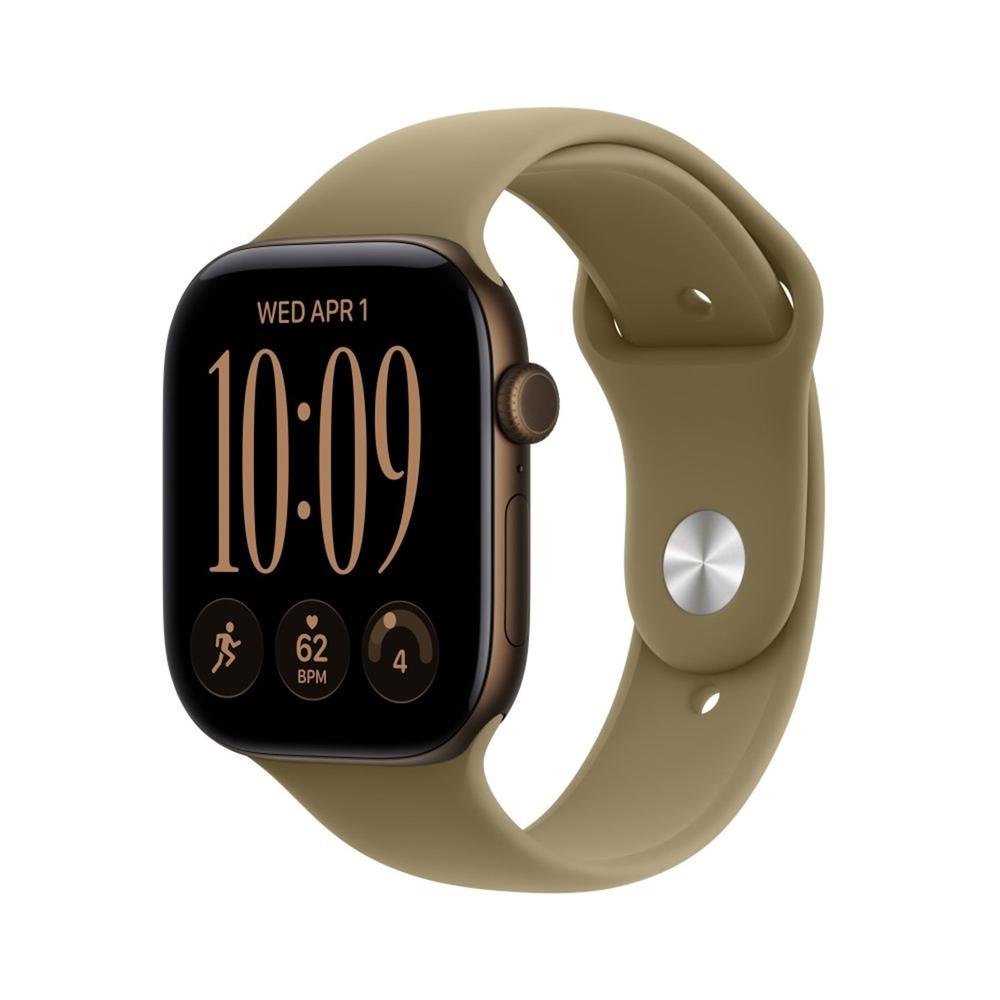 Smartwatch Apple watch s12 GPS 46mm dark bronze case with olive sport band m - l