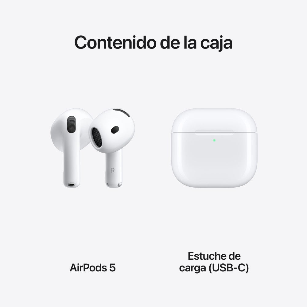 Auriculares Apple airpods 5 inalambrico blanco